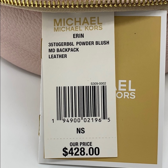 MICHAEL KORS ERIN MEDIUM BACKPACK POWDER Blush - Picture 16 of 16